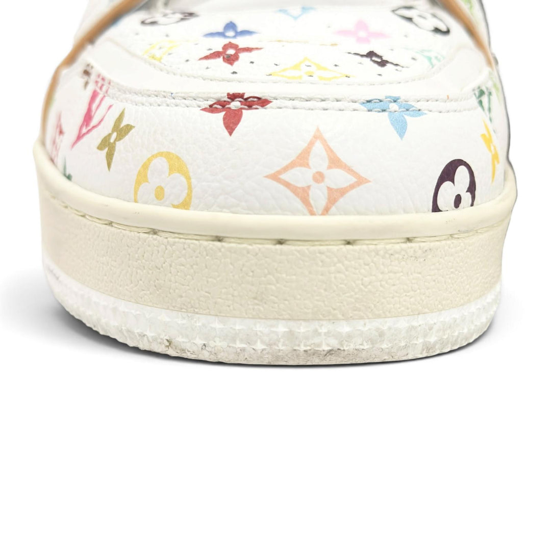 Great LOUIS VUITTON MURAKAMI sneakers LV sweatshirt white mens 6.5