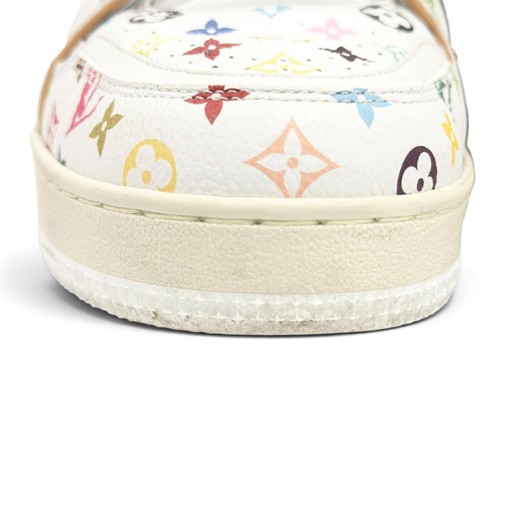 Great LOUIS VUITTON MURAKAMI sneakers LV sweatshirt white mens 6.5