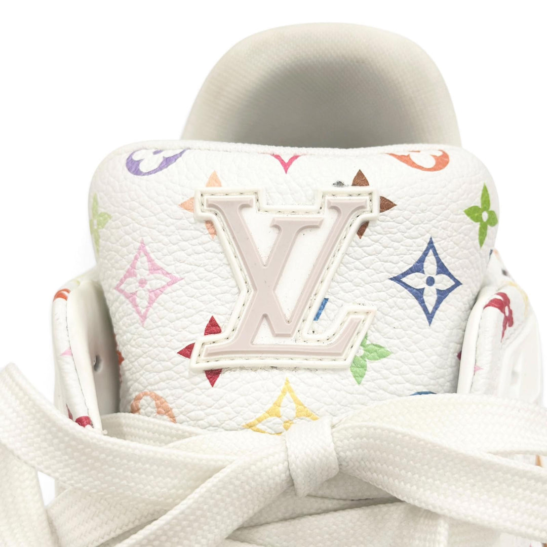 Great LOUIS VUITTON MURAKAMI sneakers LV sweatshirt white mens 6.5