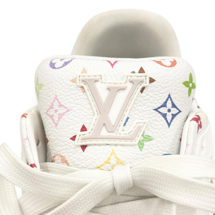 Great LOUIS VUITTON MURAKAMI sneakers LV sweatshirt white mens 6.5