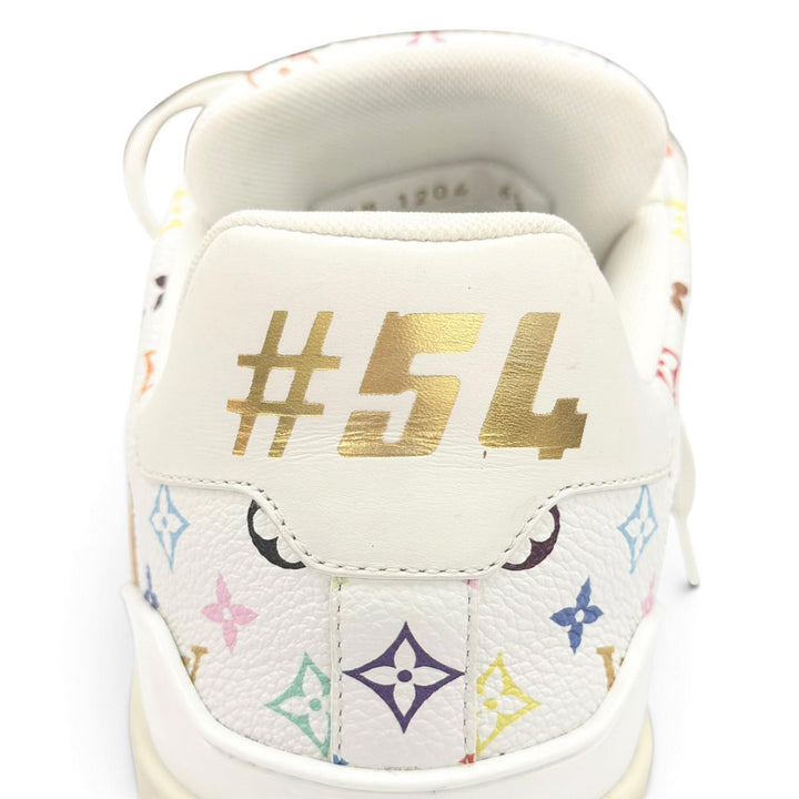 Great LOUIS VUITTON MURAKAMI sneakers LV sweatshirt white mens 6.5