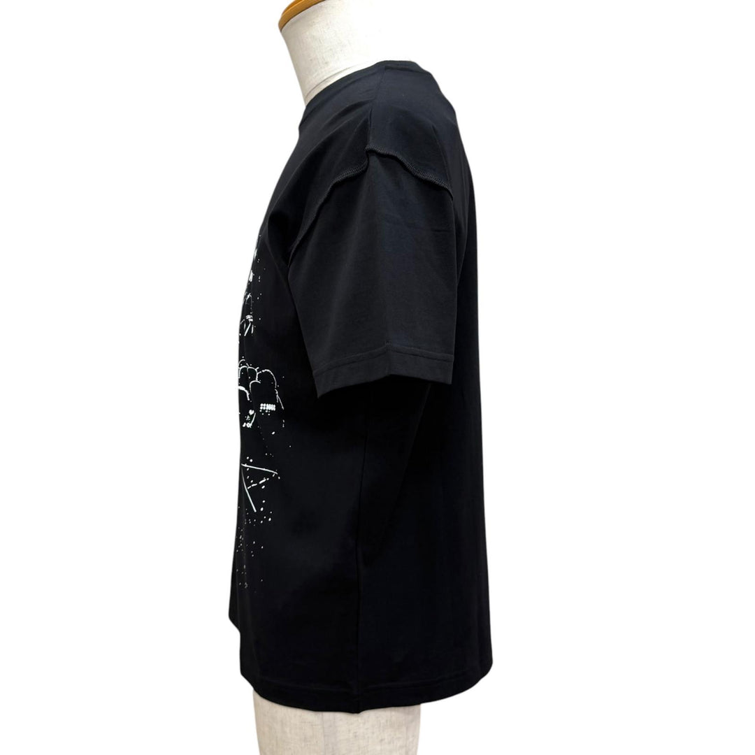 Pristine LOUIS VUITTON Short sleeve T-shirt black cotton mens