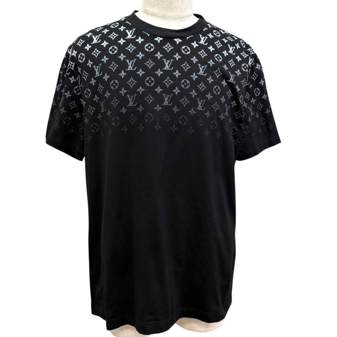 Great LOUIS VUITTON Short sleeve T-shirt monogram gradient black