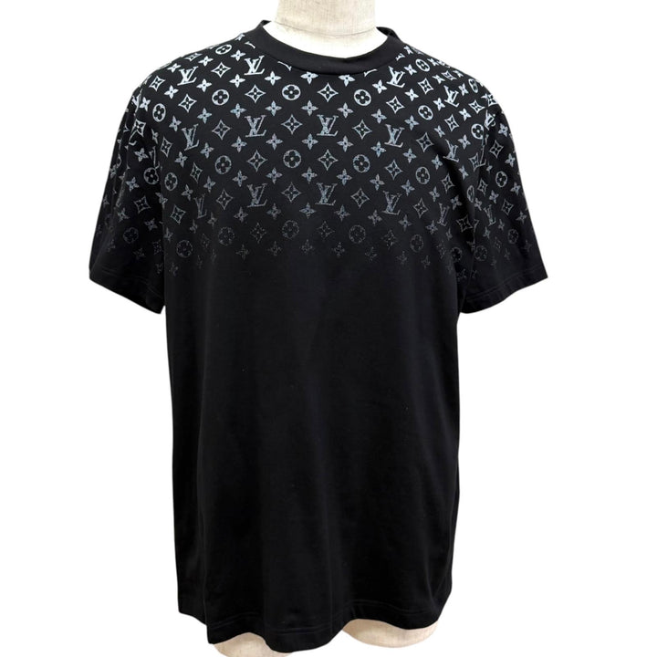 Great LOUIS VUITTON Short sleeve T-shirt monogram gradient black