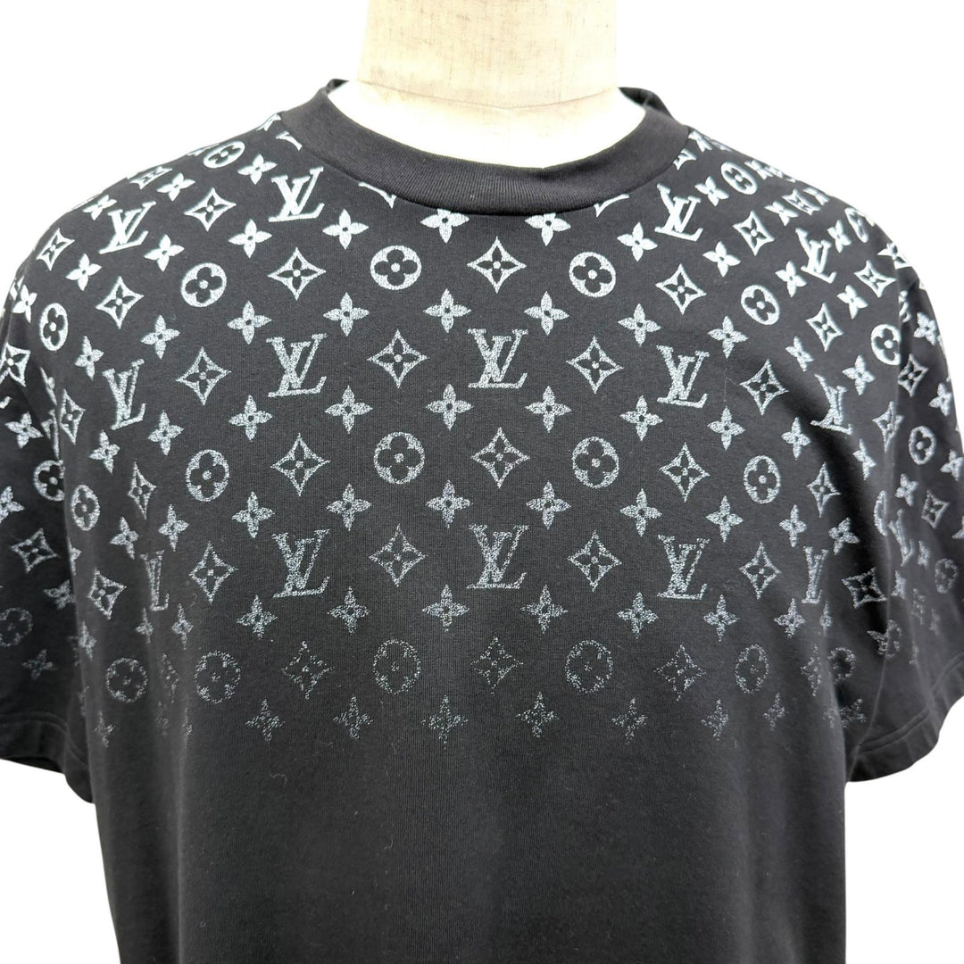 Great LOUIS VUITTON Short sleeve T-shirt monogram gradient black