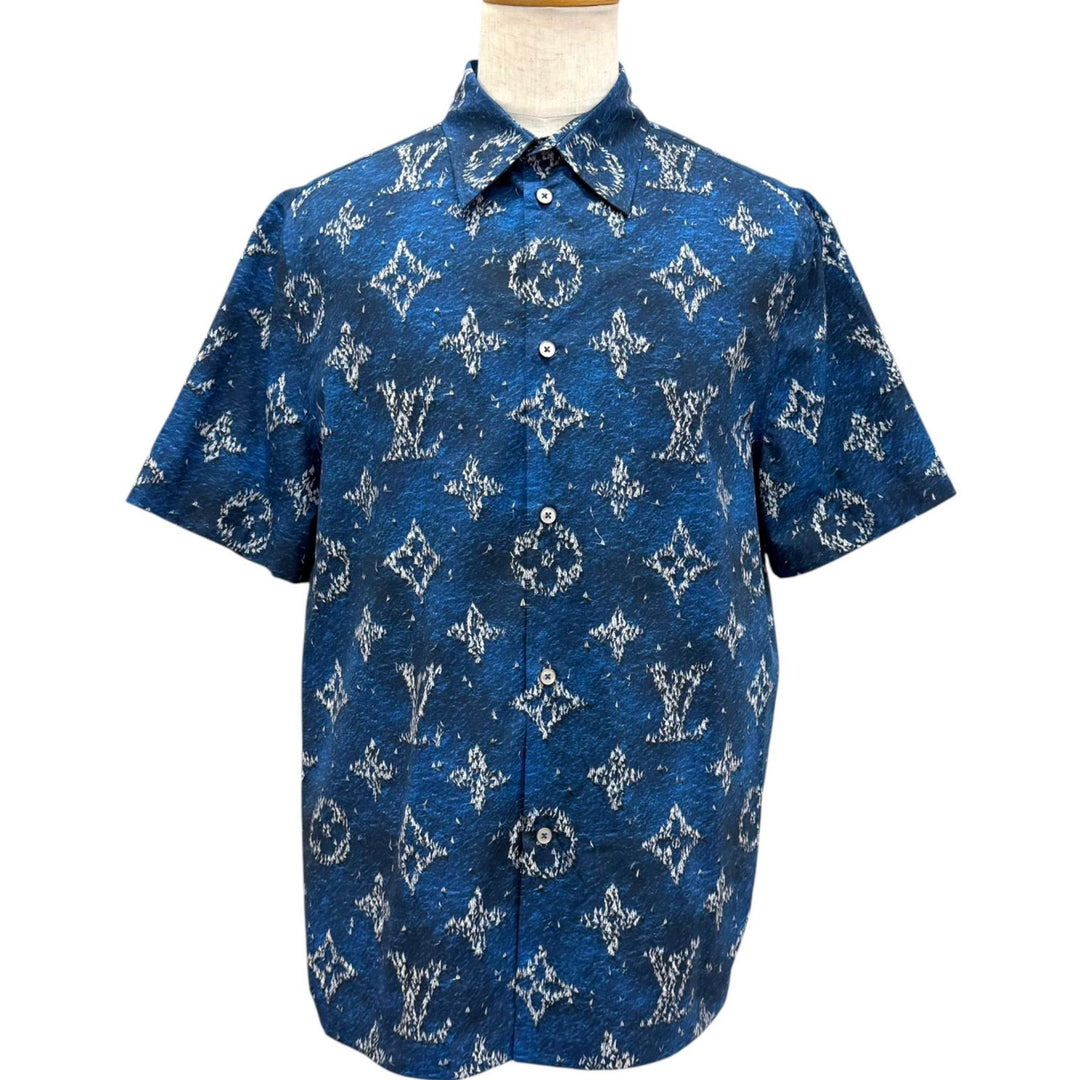 Excellent LOUIS VUITTON Short sleeve shirt Printed monogram short-sleeve shirt