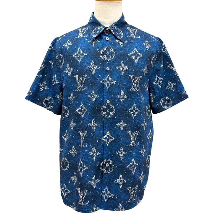 Excellent LOUIS VUITTON Short sleeve shirt Printed monogram short-sleeve shirt