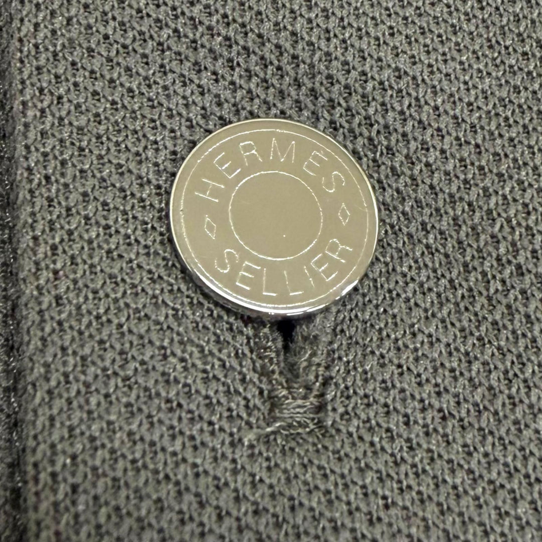 Pristine HERMES Short sleeve polo shirt Serie button Gurege cotton mens L