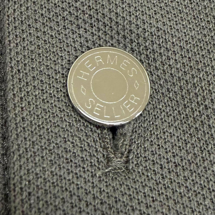 Pristine HERMES Short sleeve polo shirt Serie button Gurege cotton mens L