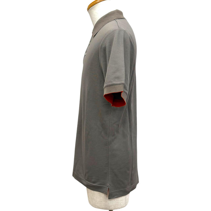 Pristine HERMES Short sleeve polo shirt Serie button Gurege cotton mens L
