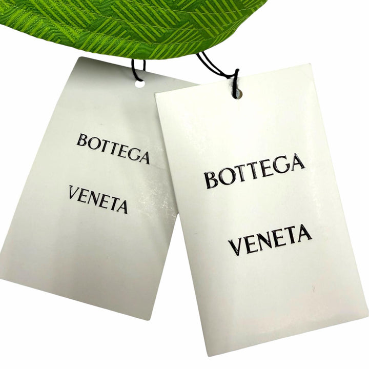 Pristine BOTTEGAVENETA hat INTRECCIATO motif bucket hat green Women L 687344