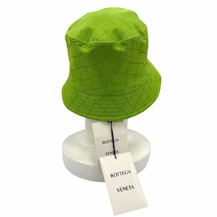 Pristine BOTTEGAVENETA hat INTRECCIATO motif bucket hat green Women L 687344