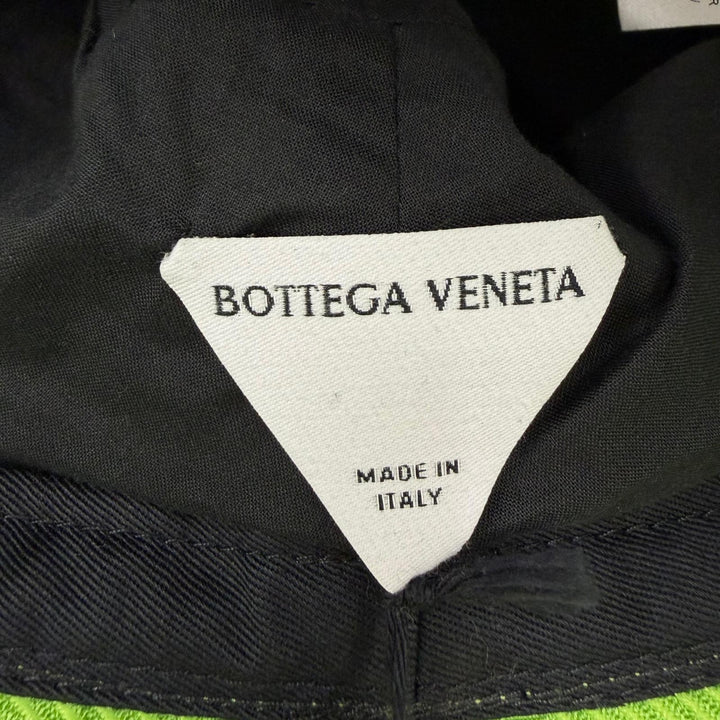 Pristine BOTTEGAVENETA hat INTRECCIATO motif bucket hat green Women L 687344
