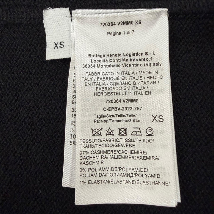 Excellent BOTTEGAVENETA Short sleeve knit Triangle Stitch cashmere XS 720364