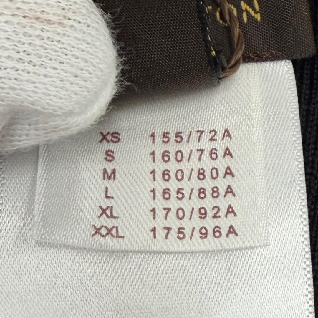 Pristine LOUIS VUITTON Short sleeve knit Tight ribbed knit crew neck wool L