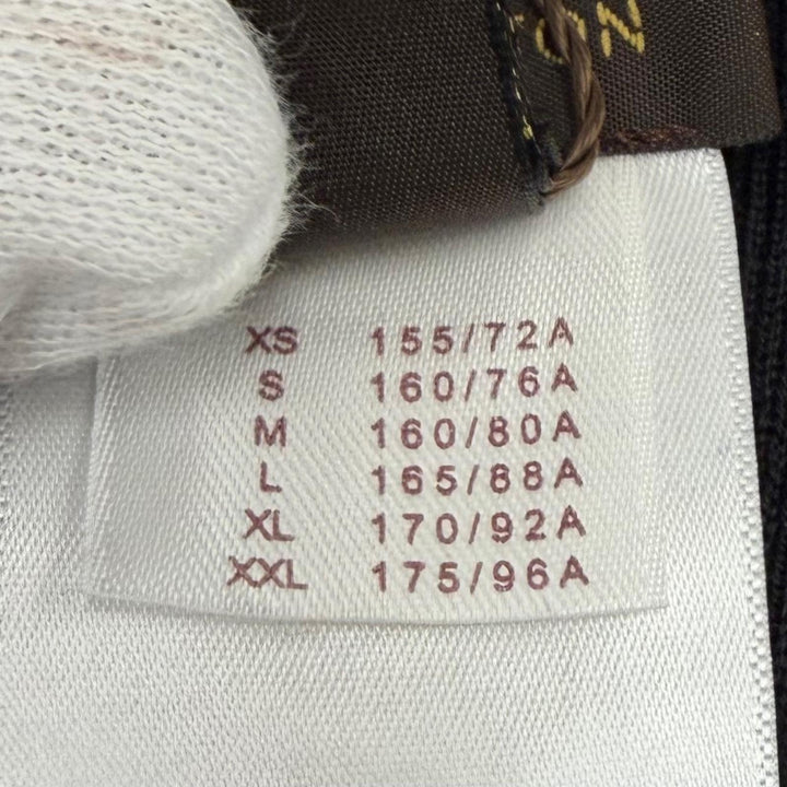 Pristine LOUIS VUITTON Short sleeve knit Tight ribbed knit crew neck wool L