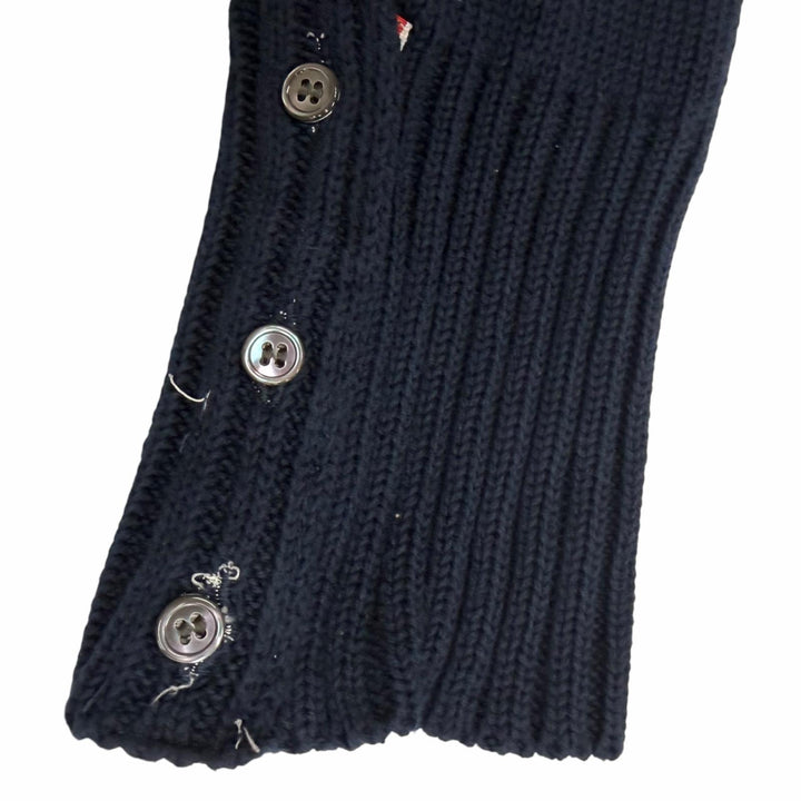 Great THOM BROWNE cardigan lobster Navy cotton mens 3 MKC001BKC139