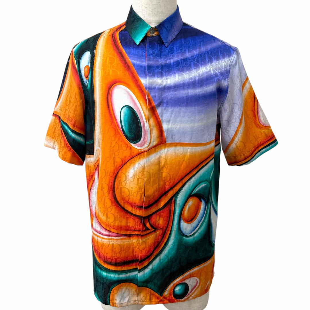 Pristine DIOR KENNY SCHARF Short sleeve shirt Overall handle multicolor