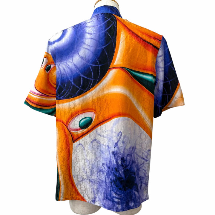 Pristine DIOR KENNY SCHARF Short sleeve shirt Overall handle multicolor