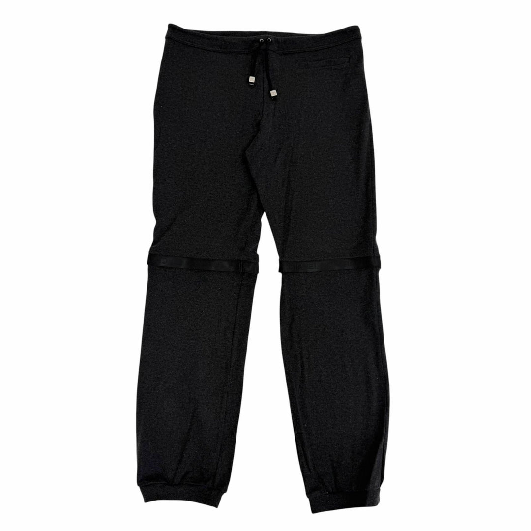 Great CHANEL Pants 2WAY COCO Mark Sweatpants (Half Size) gray 42 02A P19778