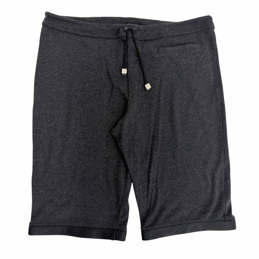 Great CHANEL Pants 2WAY COCO Mark Sweatpants (Half Size) gray 42 02A P19778