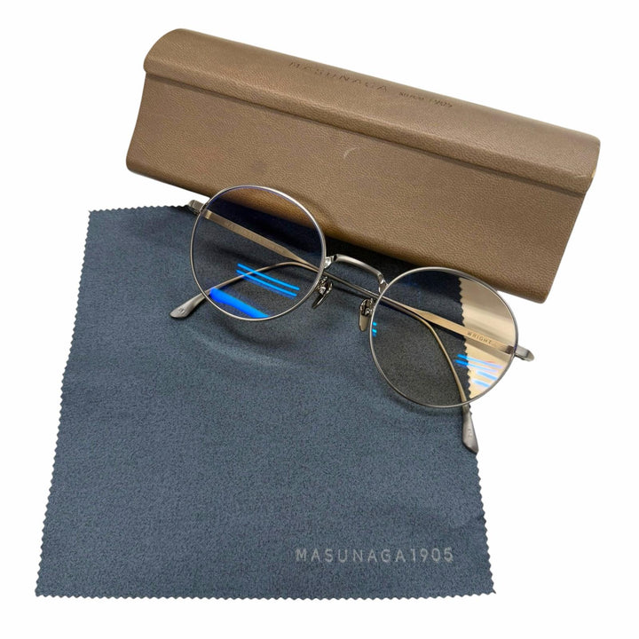 Great MASUNAGA by Kenzo Takada sunglasses WRIGHT 12 Eyewear Cancer metallic mens