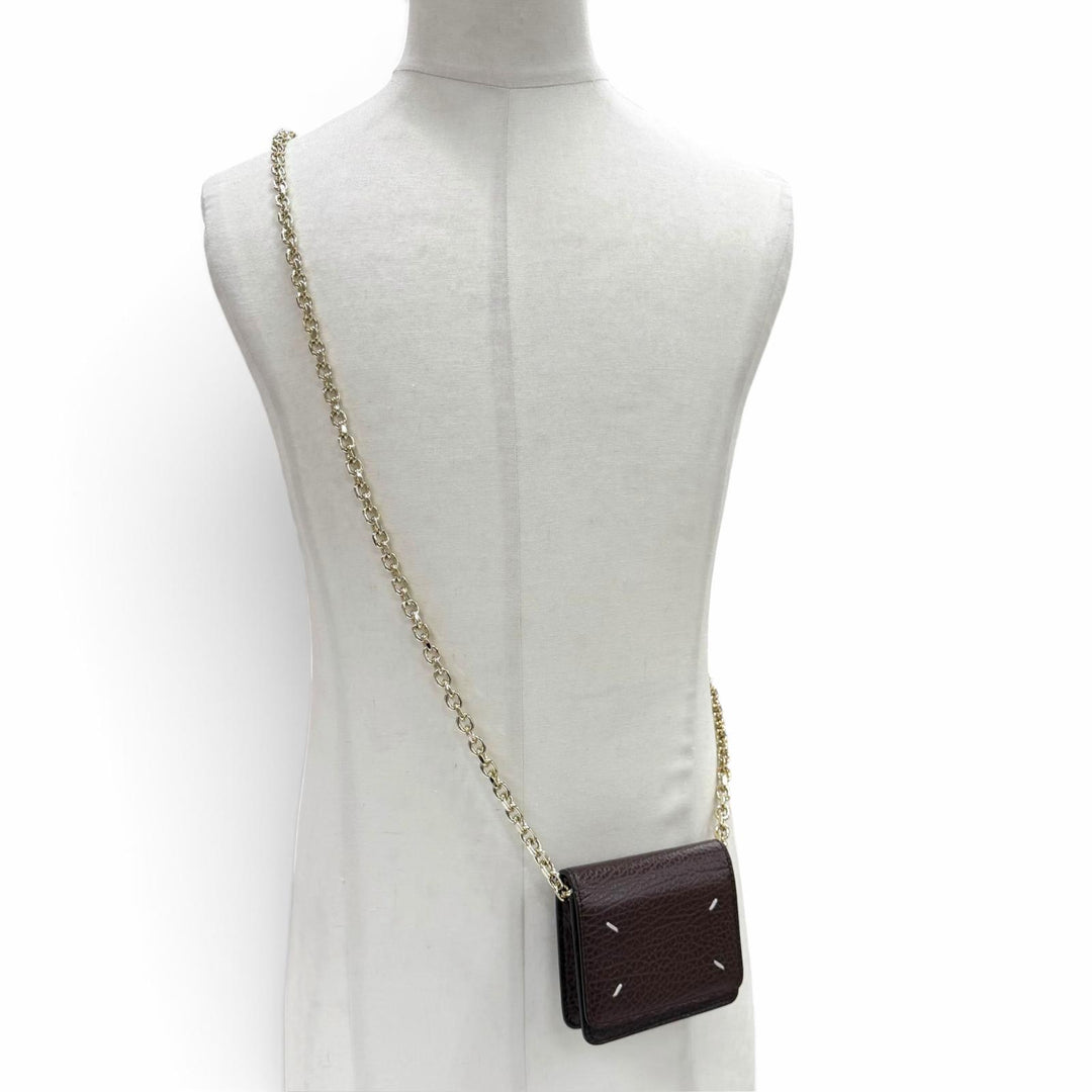Excellent Maison Margiela 11 Bifold Wallet 4 stitches Chain Compact Wallet