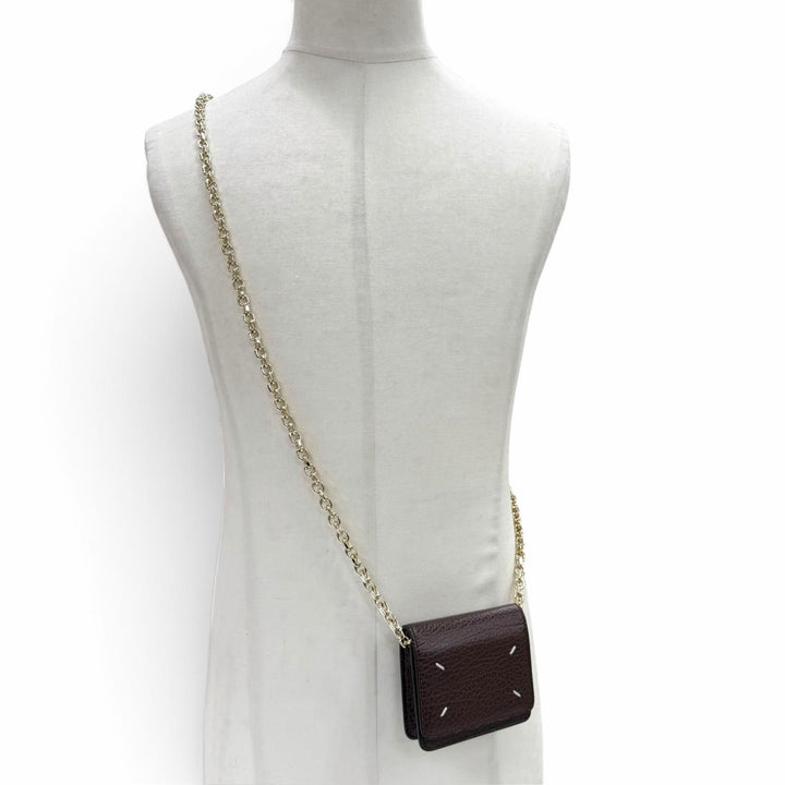 Excellent Maison Margiela 11 Bifold Wallet 4 stitches Chain Compact Wallet