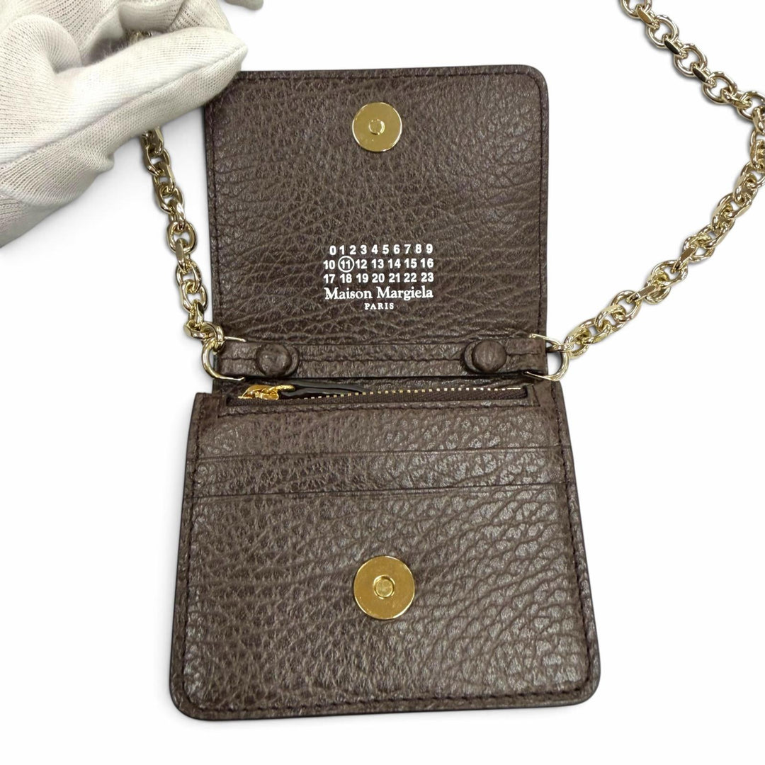 Excellent Maison Margiela 11 Bifold Wallet 4 stitches Chain Compact Wallet