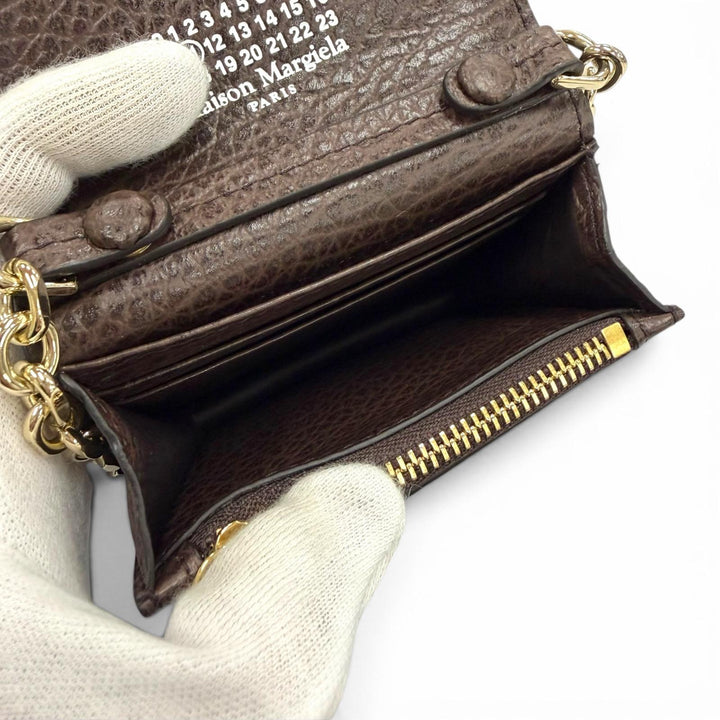 Excellent Maison Margiela 11 Bifold Wallet 4 stitches Chain Compact Wallet