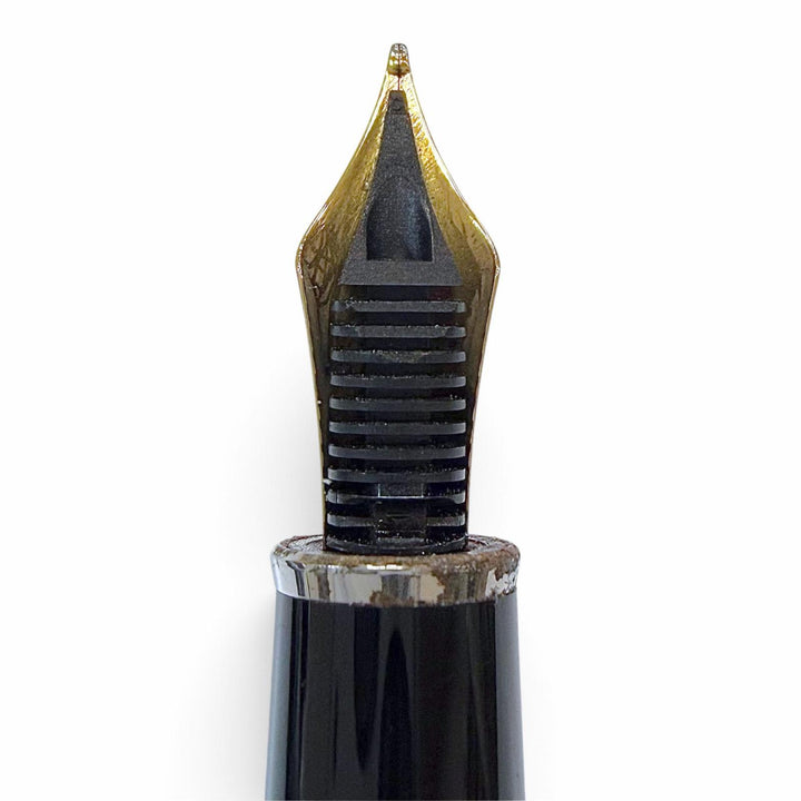 Very Good MONTBLANC fountain pen Meisterstück Solitaire Stainless Steel 2