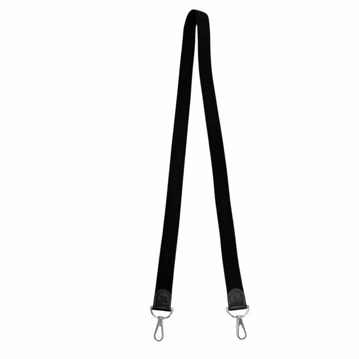 Great HERMES Shoulder strap For garden parties black canvas Women