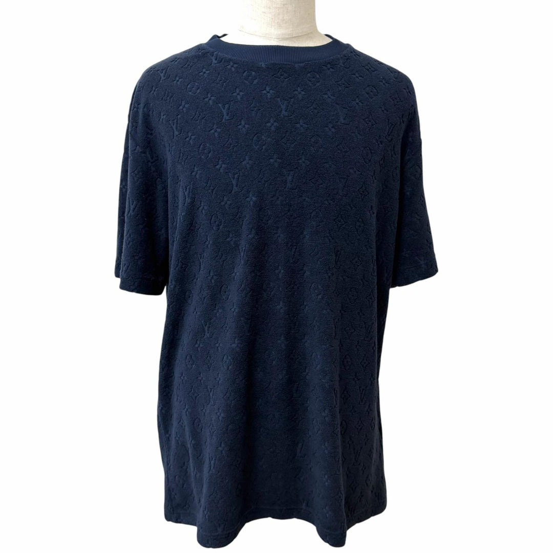 Pristine LOUIS VUITTON Short sleeve T-shirt Monogram French Terry Pile ground
