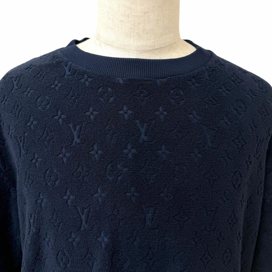 Pristine LOUIS VUITTON Short sleeve T-shirt Monogram French Terry Pile ground