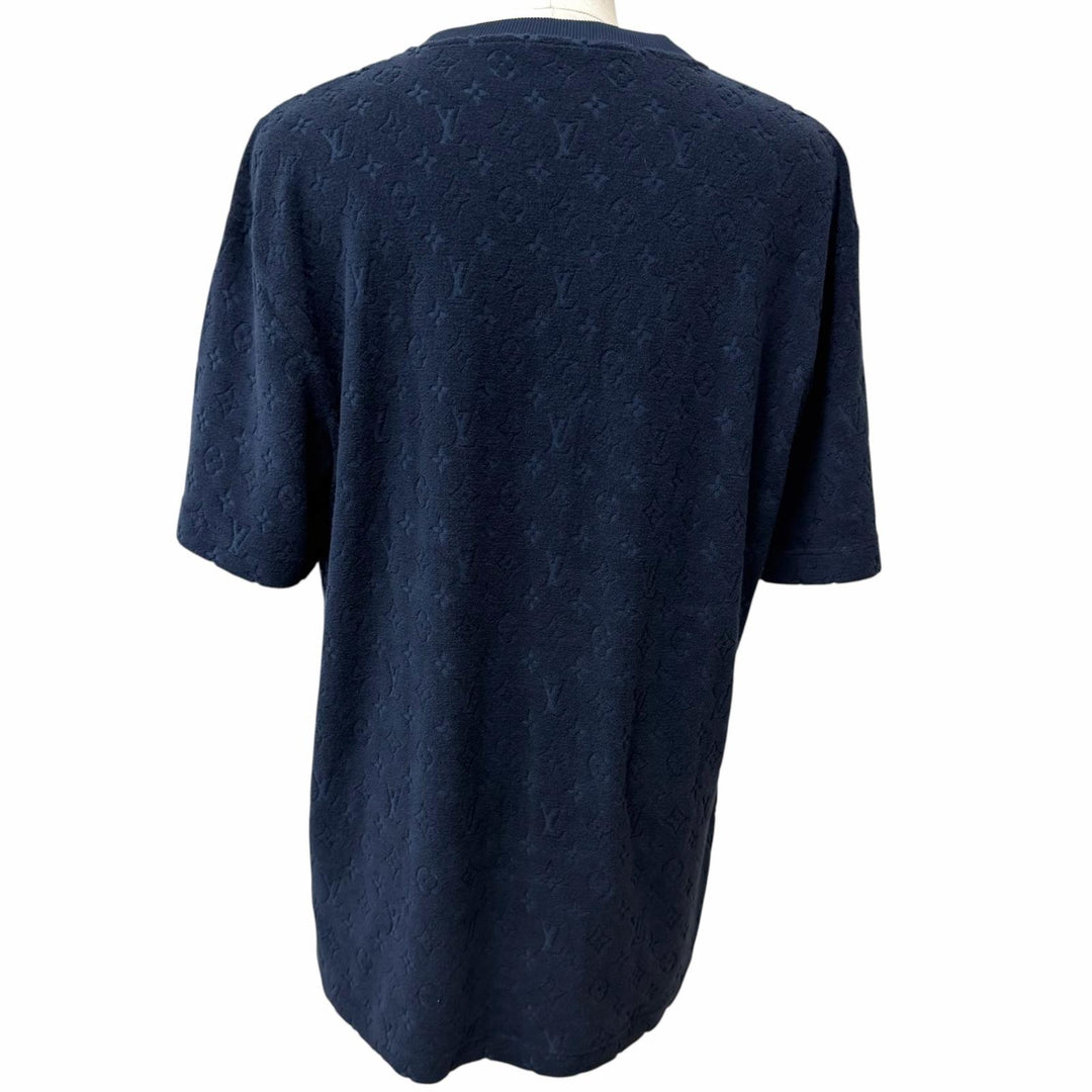 Pristine LOUIS VUITTON Short sleeve T-shirt Monogram French Terry Pile ground