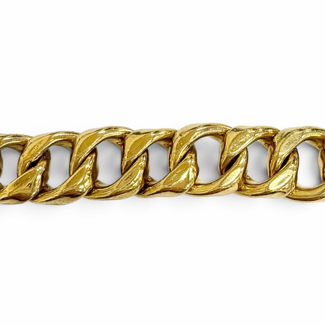 Great CHANEL belt COCO Mark Chain gold Women 93A