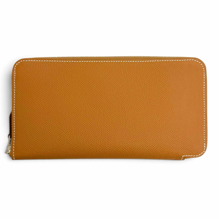 Pristine HERMES Purse Azap Long Silk In Zip Around Epsom Leather Women