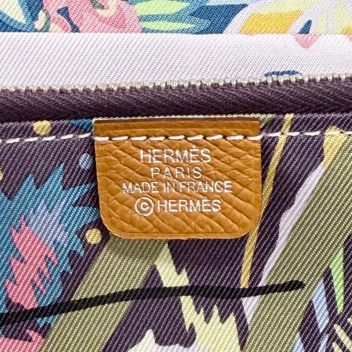 Pristine HERMES Purse Azap Long Silk In Zip Around Epsom Leather Women
