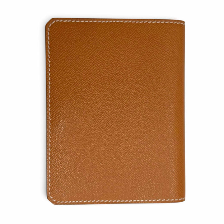 Excellent HERMES Card Case Medall Card Case Bifold Wallet Pass Case Business
