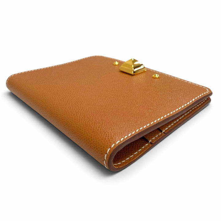 Excellent HERMES Card Case Medall Card Case Bifold Wallet Pass Case Business