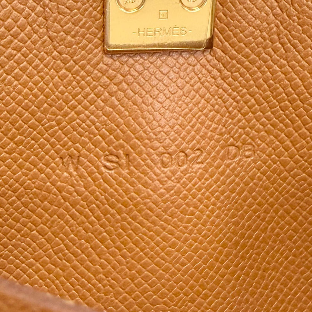 Excellent HERMES Card Case Medall Card Case Bifold Wallet Pass Case Business