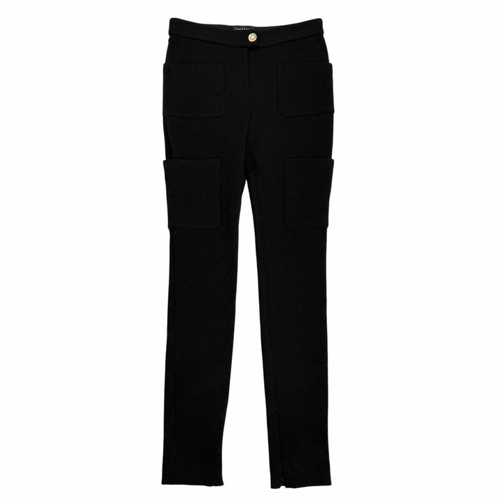 Excellent CHANEL Pants black wool Women 36 23B P75495V67253