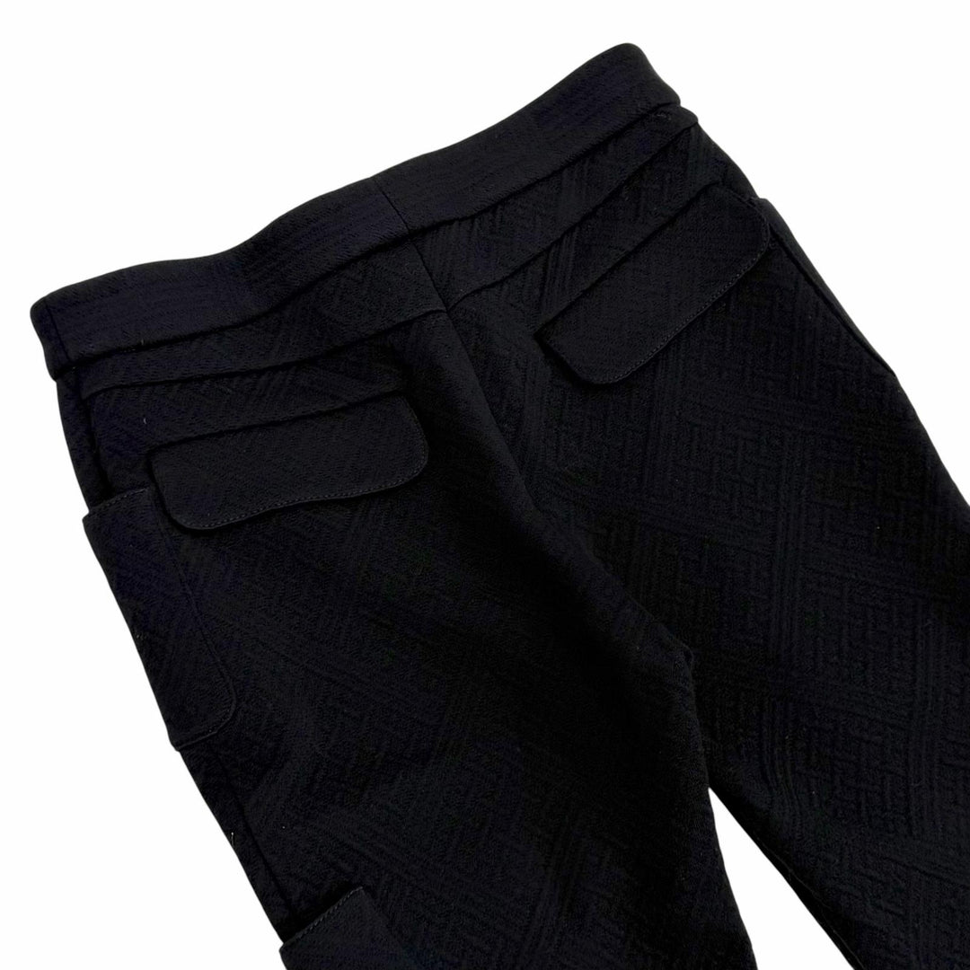 Excellent CHANEL Pants black wool Women 36 23B P75495V67253