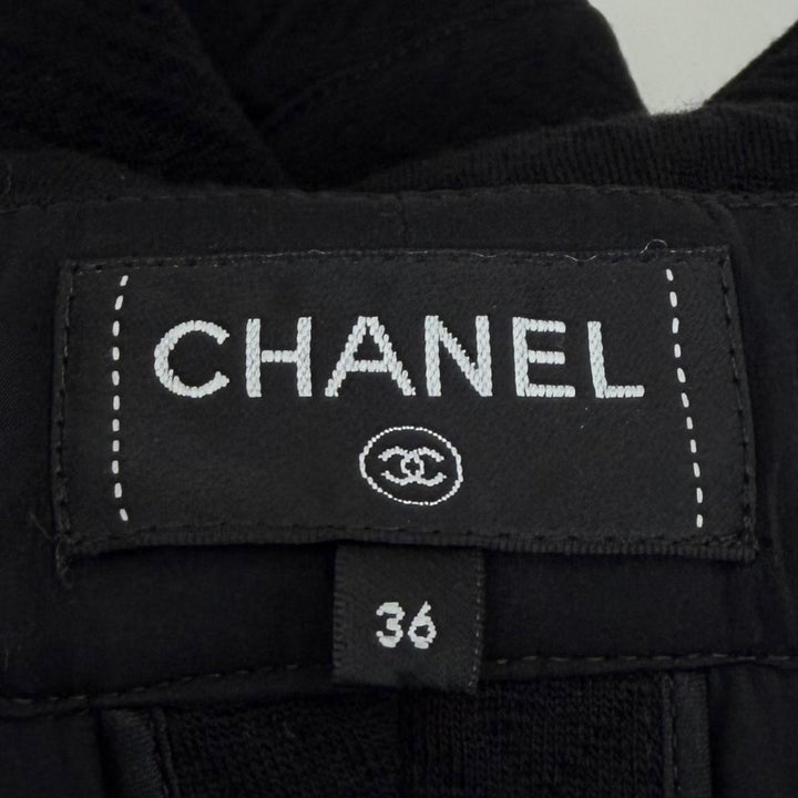 Excellent CHANEL Pants black wool Women 36 23B P75495V67253