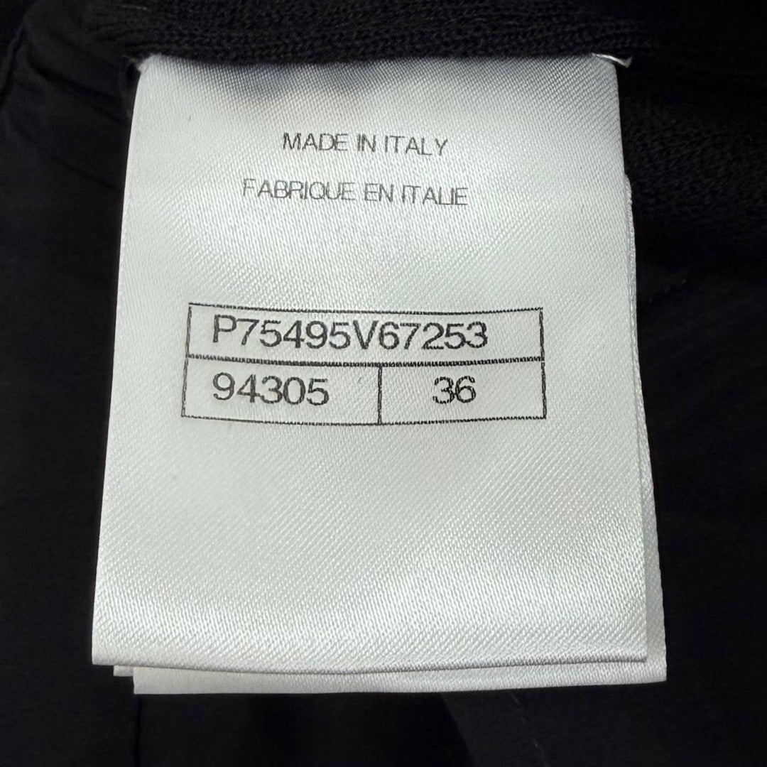 Excellent CHANEL Pants black wool Women 36 23B P75495V67253