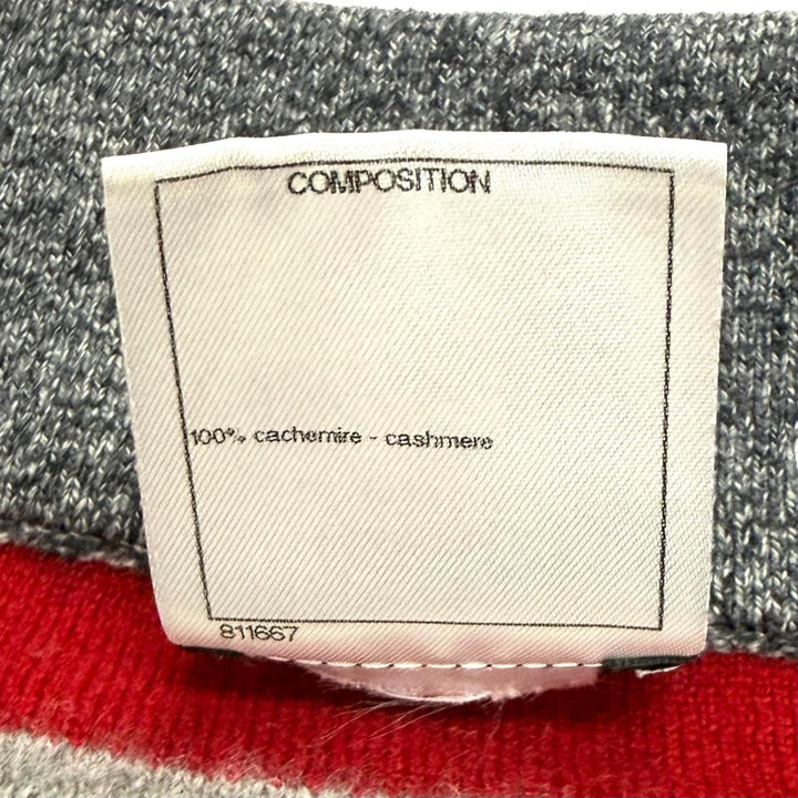Excellent CHANEL Tight Skirt COCO Mark Button Border cashmere 36 P49747K06278