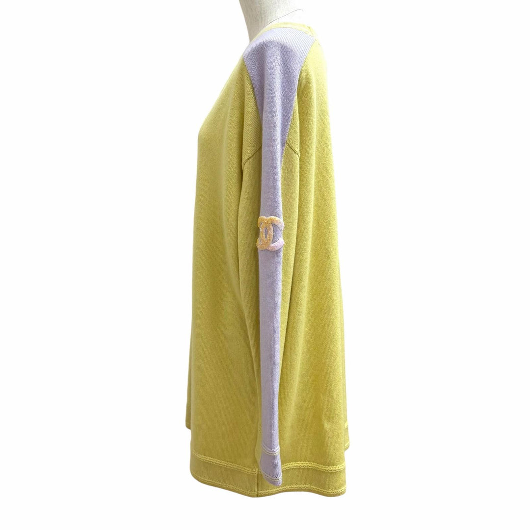 Excellent CHANEL Tunic yellow cashmere Women 34 P76434K10983