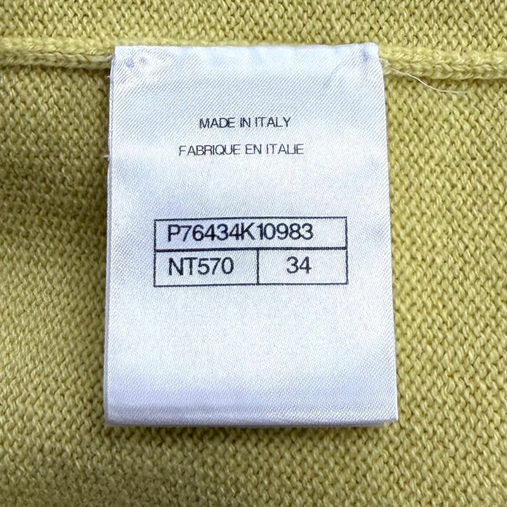 Excellent CHANEL Tunic yellow cashmere Women 34 P76434K10983