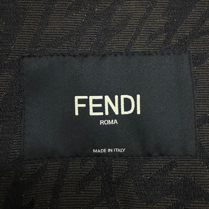 Excellent FENDI Jacket FF Vertigo 2-Way Detachable Jacket beige 50