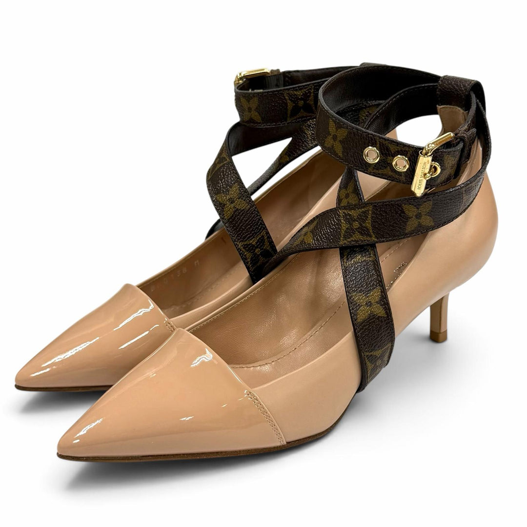 Pristine LOUIS VUITTON pumps Effigy Line pink leather Women 36